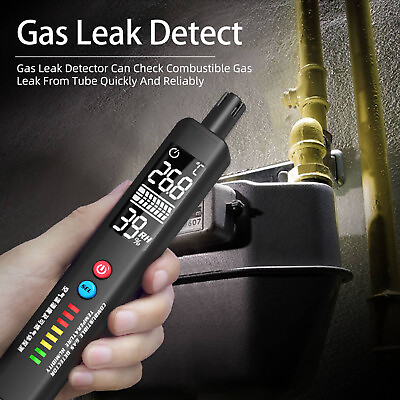 #ad Portable Combustible Gas Detector Natural Gas Gas Leak Alarm Propane CO Meter $23.91