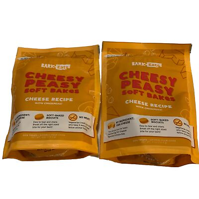 #ad 2 Bark Eats Cheesy Peasy Soft Bakes Recipe Dog Treats Chickpeas Exp 03 25 Vegan $10.99