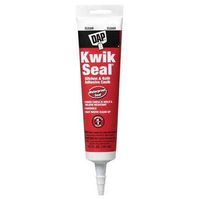DAP Kwik Seal Clear Acrylic Latex Kitchen and Bath Adhesive Caulk 5.5 oz $9.99