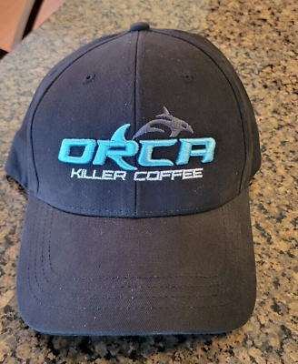 #ad Orca Killer Coffee Baseball Cap Hat Vashon Island Washington New Black Blue $14.50