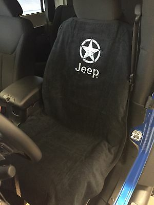 #ad 1 Seat Armour Seat Protector Cover Towel with Jeep Star Logo $37.95