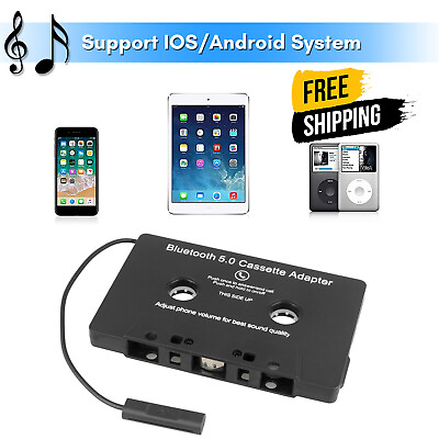 #ad Bluetooth 5.0 Car Audio Stereo Sound Cassette Tape Adapter MP3 Hands Free Aux US $13.88