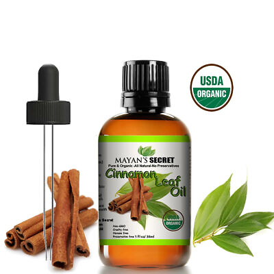 #ad Mayan#x27;s Secret Certified Organic Pure Cinnamon Essential Oil Therapeutic Grade $12.99