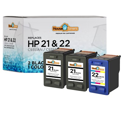 #ad 3 PACK for HP 21 22 Ink Cartridge Combo for Officejet J3650 J3680 4315 Printers $21.95