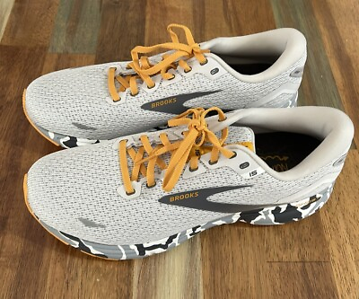 #ad Brook’s Men’s Ghost 15 Running Shoes Camo Gray Orange Black $99.00
