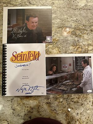 #ad Signed Seinfeld LOT The Soup Nazi Episode Script Wayne Knight 8x10 Soup Nazi $179.00