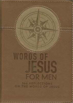 #ad Lux Leather Brown Words of Jesus for Men Hardback or Cased Book $14.94