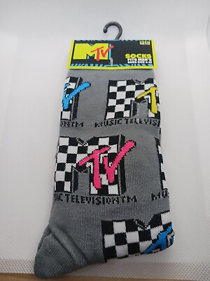 #ad Mens MTV novelty Socks Size 6 12 $5.00
