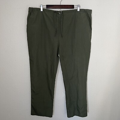 #ad Natural Uniforms Solid Green Scrub Pants Size Small Medium $6.80