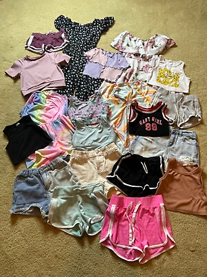 #ad 20 pc Lot Clothing Clothes Old Navy Shein Justice Zara Outfits Girls S M 6 7 8 $74.99