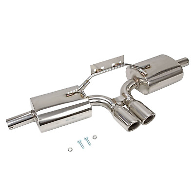 #ad STAINLESS CATBACK EXHAUST 3quot;DUAL TIP MUFFLER FOR 96 04 PORSCHE BOXSTER S 986 M96 $209.99