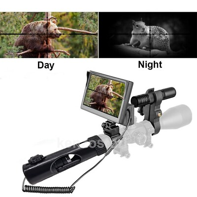 #ad 4.3#x27;#x27; Infrared Night Vision Rifle Scope Hunting Sight Recordable Camera Torch $78.99