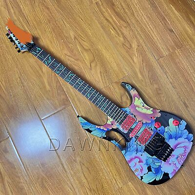 #ad Coral Flower Top 7V electric guitar 21 to 24 Frets deep fan shaped neck $310.00