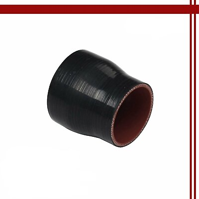 #ad 3 PLY 3.5quot; To 3quot; Silicone Hose Intake Intercooler Pipe Reducer Coupler BLACK $7.87