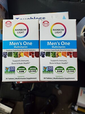 #ad Rainbow Light Mens One Multivitamin 2 30 Capsules 6 2024 $19.99
