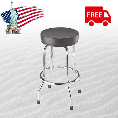 #ad BIG RED Torin Swivel Bar Stool Padded Garage Shop Seat with Plated Legs Bl ack $33.49