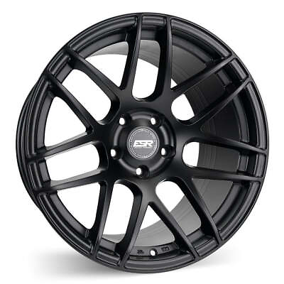 #ad ESR Wheels 18X9.5 5X100 35 73.1 Matte Black RF1 Rim $309.75