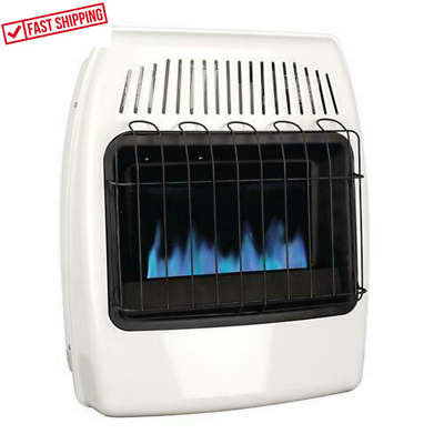 #ad 20000 BTU Dual Fuel Vent Free Blue Flame Convection Wall Heater Icehouse Warmer $248.77