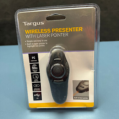 #ad Targus Wireless Presenter with Laser Pointer 50ft range AMP16US New In Package $16.20