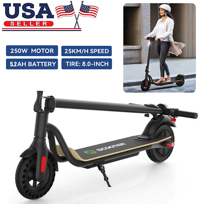#ad ADULT ELECTRIC SCOOTER 5.2AH LONG RANGE FOLDING E SCOOTER SAFE URBAN COMMUTER $185.00