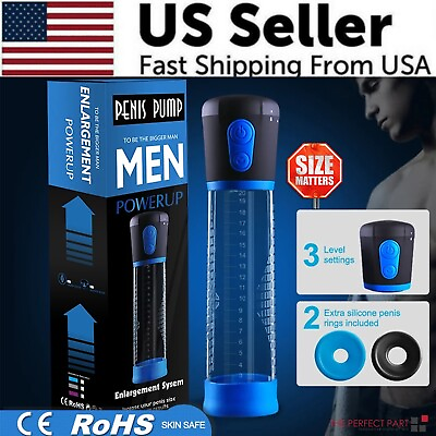 #ad #ad Vacuum Penis Pump For Male ED Enhancement Erectile Enlargement Penis Enlarger BG $19.89