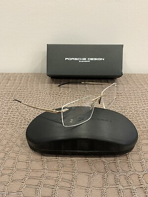 #ad Porsche Design eyeglasses rimless P 8362 S2 D Gold Brille Frames 56mm $249.99