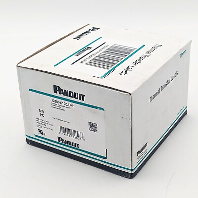 #ad Panduit C300X100APT Thermal Transfer Raised Panel Component Label White 500PK $299.00
