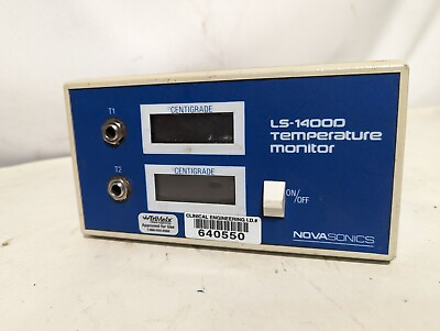 #ad NovaSonics LS 14000 temperature monitor 0.2 deg C plus probe accuracy $99.99