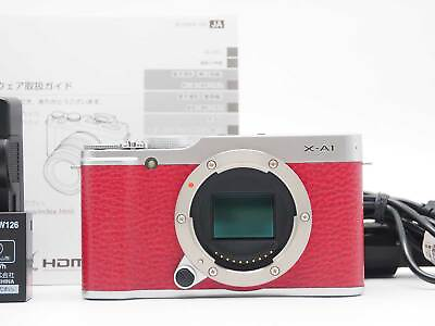 #ad Fujifilm Fuji X A1 16.3MP Mirrorless Digital Camera Body Red Exc #Z1166A $226.00
