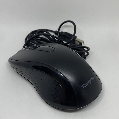 #ad Targus Wired Mouse Black Model# AMU660 Brand Working $5.00