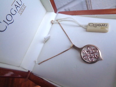 #ad Welsh 9ct Clogau Rose amp; Yellow Gold Guinevere Celtic Pendant h m late 1990s $657.80
