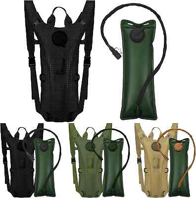 #ad Tactical Hydration Pack Backpacks Military Water proof Water Bag Hiking Climbing $20.97