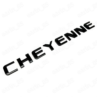 #ad Glossy Cheyenne Fender Rear Emblem Badge Nameplate Letter Silverado Chevrolet GM $16.89