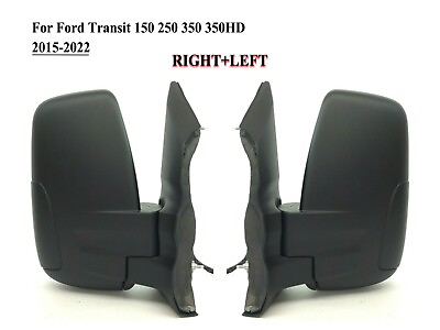 #ad Pair Right and Left Side Door Mirror For 2014 2022 Ford Transit 150 250 350 HD $148.99
