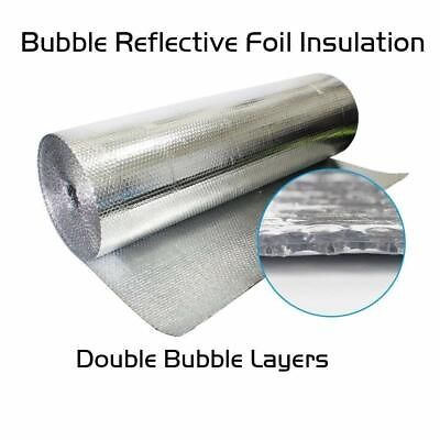 #ad Refletek 48quot; x 100#x27; Double Bubble Reflective Foil Insulation 400sqft R8 $179.88