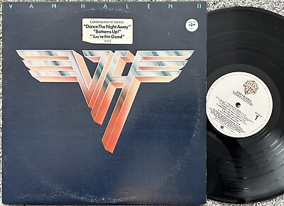 #ad Van Halen Van Halen II LP EX Vinyl 1979 w Hype Sticker $17.99