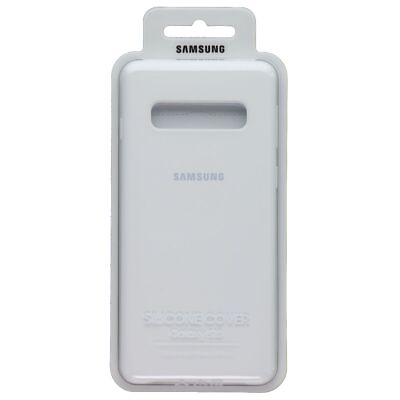 #ad Samsung Official Silicone Cover Case for Samsung Galaxy S10 White $9.86