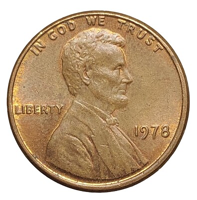 #ad USA One Lincoln Cent 1978 Bronze Coin P341 GBP 2.99