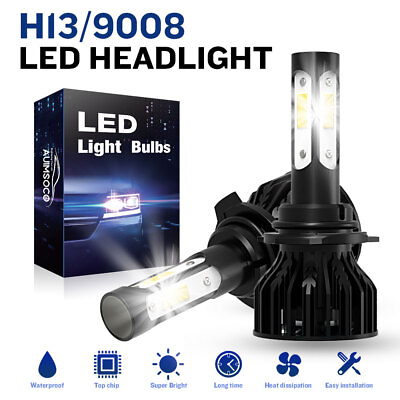 #ad For Ford F 150 2004 2003 2014 White LED Headlight High Low Beam 2x Bulbs Combo $26.99