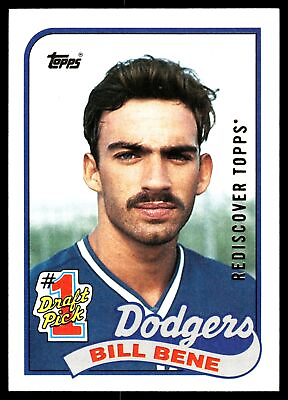 #ad Bill Bene Los Angeles Dodgers 1989 Topps #84 2017 Rediscover Gold Buyback $3.99