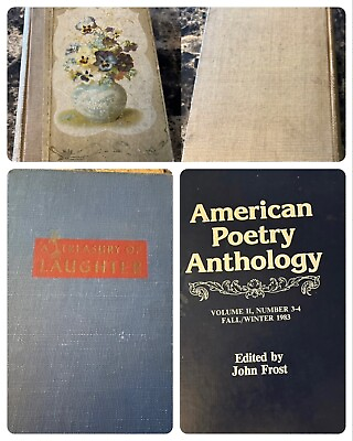 #ad COLLECTOR LOT BOOKS POETRY ANTHOLOGY 1900 LITERATURE ENGLISH Memoriam Laughter $75.00