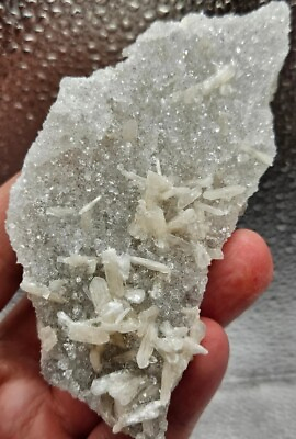 #ad 62g Sugar Apophyllite Chalcedony Sparkly Mineral Crystal India $60.00