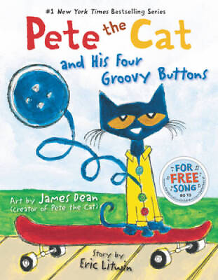 #ad Pete the Cat and His Four Groovy Buttons Hardcover By Litwin Eric GOOD $4.86