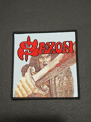 #ad SAXON Band SELF TITLED WOVEN PATCH NWOBHM Iron on Jacket Clothing Woven Badge $7.99