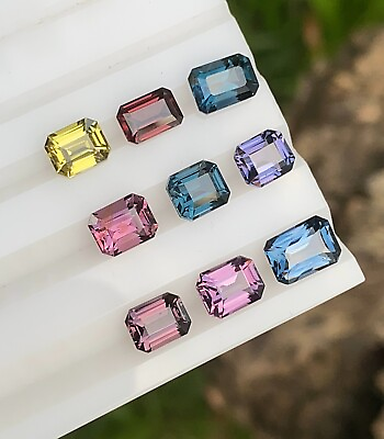 #ad Fine Quality 10.70 CT#x27;s Spinel amp; ZirconSet 9 Pcs Multi Color Unheated Clean Lot. $979.30