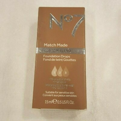 #ad NEW No7 Match Made Custom Blend Foundation Drops TOFFEE  $11.49