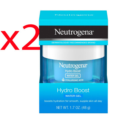 #ad x2 Pack Neutrogena Hydro Boost Hyaluronic Acid Water Gel Face Moisturizer 1.7 $25.10