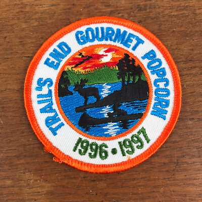 #ad 1996 1997 Trail#x27;s End Gourmet Popcorn BSA Patch 3quot; $7.95