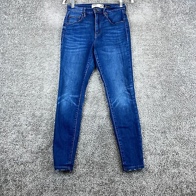 #ad Garage Premium Denim Skinny Jeans Women#x27;s Size 3 Blue Mid Rise 5 Pocket Whisker $11.37