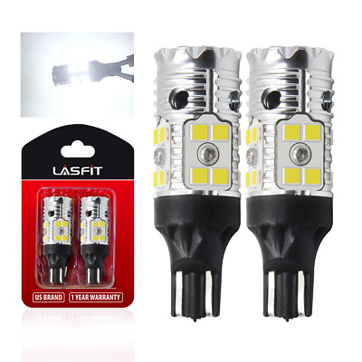 #ad LASFIT LED Reverse Backup Light Bulbs T15 912 921 Extremely Bright White 6000K $25.99